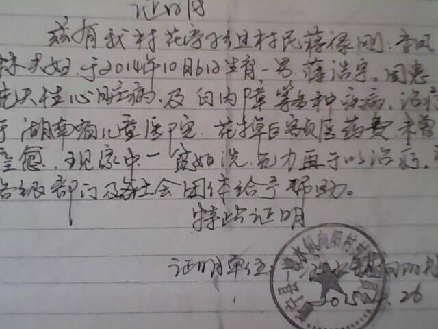 村委证明