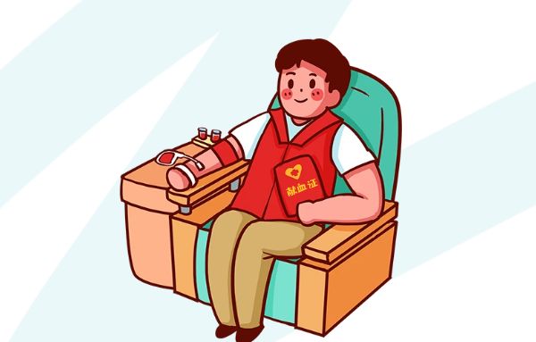 图怪兽_无偿献血爱心传递彩色卡通公众号首图